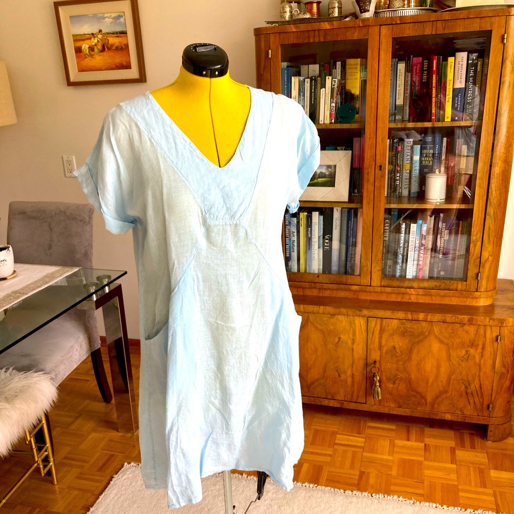 Le Nove Linen Dress—Made in Italy